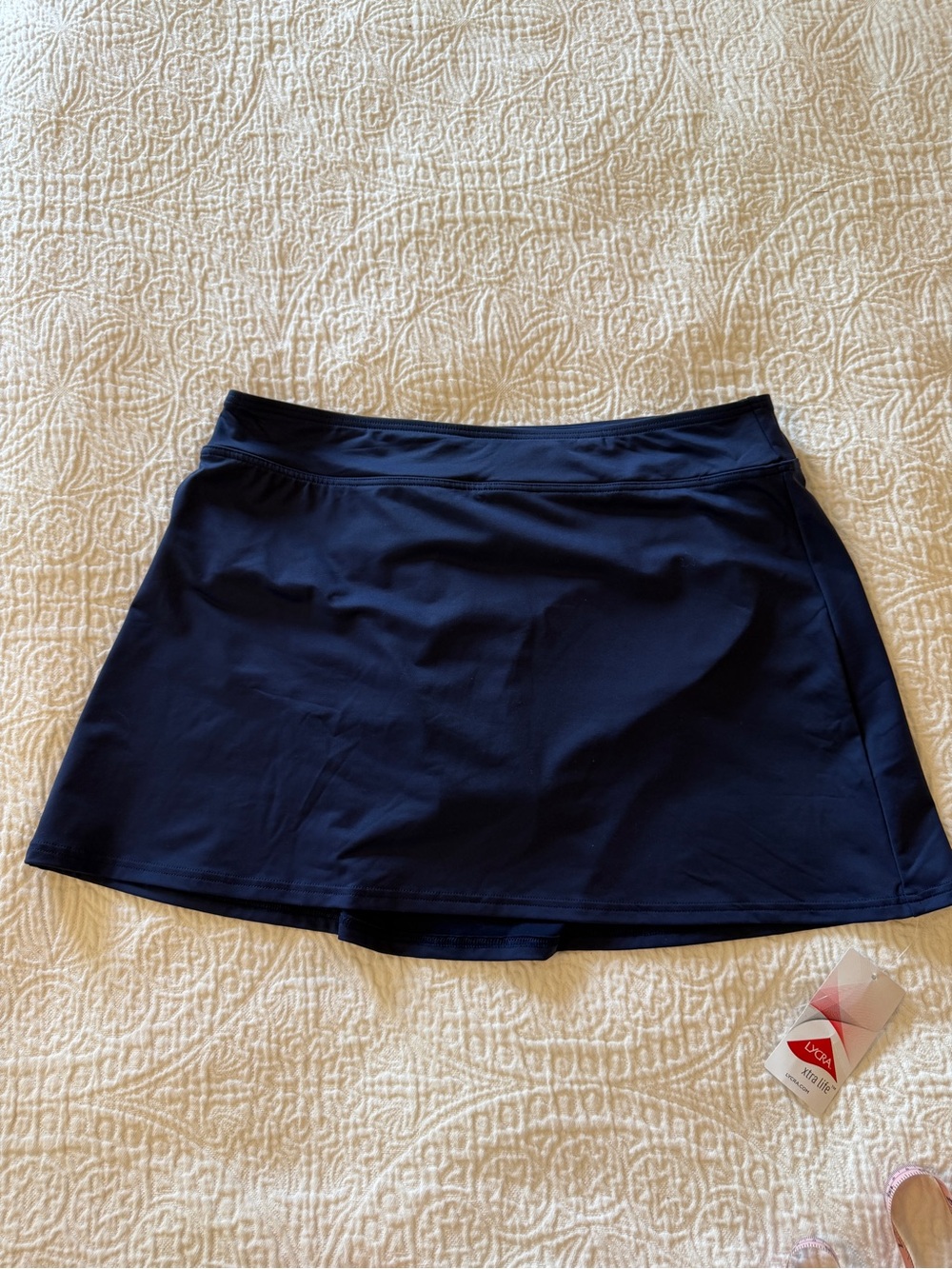 Lands End Swim Skirt Swim Bottoms NWT Navy Blue 12 - Picture 2 of 7